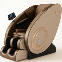 Massage Chair Zero Gravity Full Body with Heating and Bluetooth - Gold — Studio Shot
