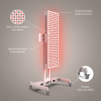 Red Light Therapy Device with Stand - Moving Pro Series Professional Edition — infographic